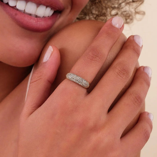 Vintage Bright Double Ring